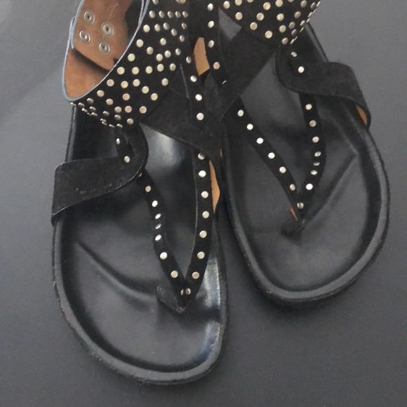 Isabel marant Ellen leather sandals - Picture 4 of 7